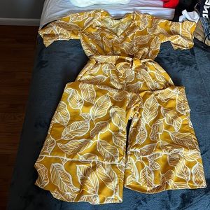 Yellow Jumpsuit, size 8.